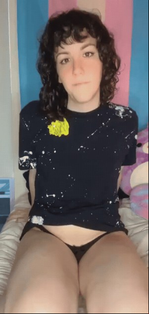 Preview of: POV A cute tgirl gf material caught you offguard